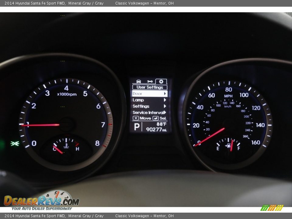 2014 Hyundai Santa Fe Sport FWD Mineral Gray / Gray Photo #8