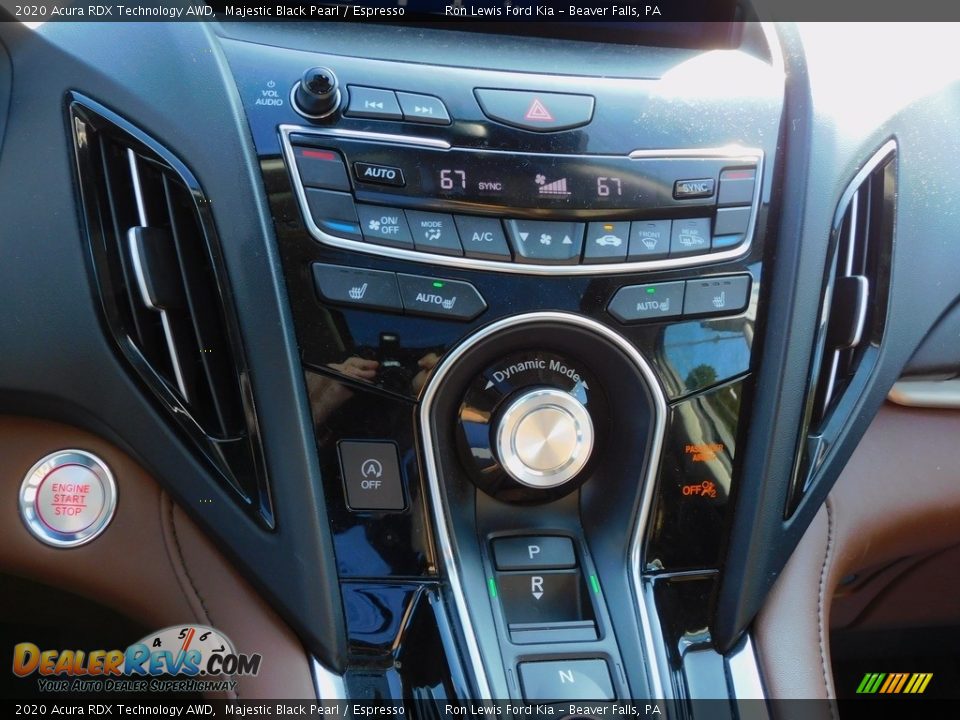 2020 Acura RDX Technology AWD Majestic Black Pearl / Espresso Photo #18