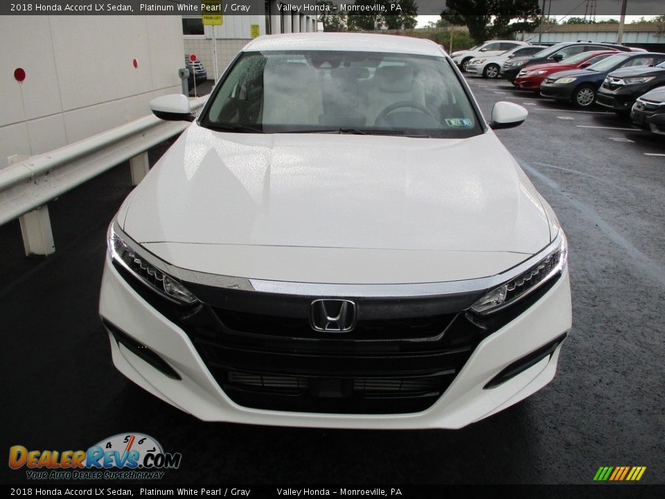 2018 Honda Accord LX Sedan Platinum White Pearl / Gray Photo #8