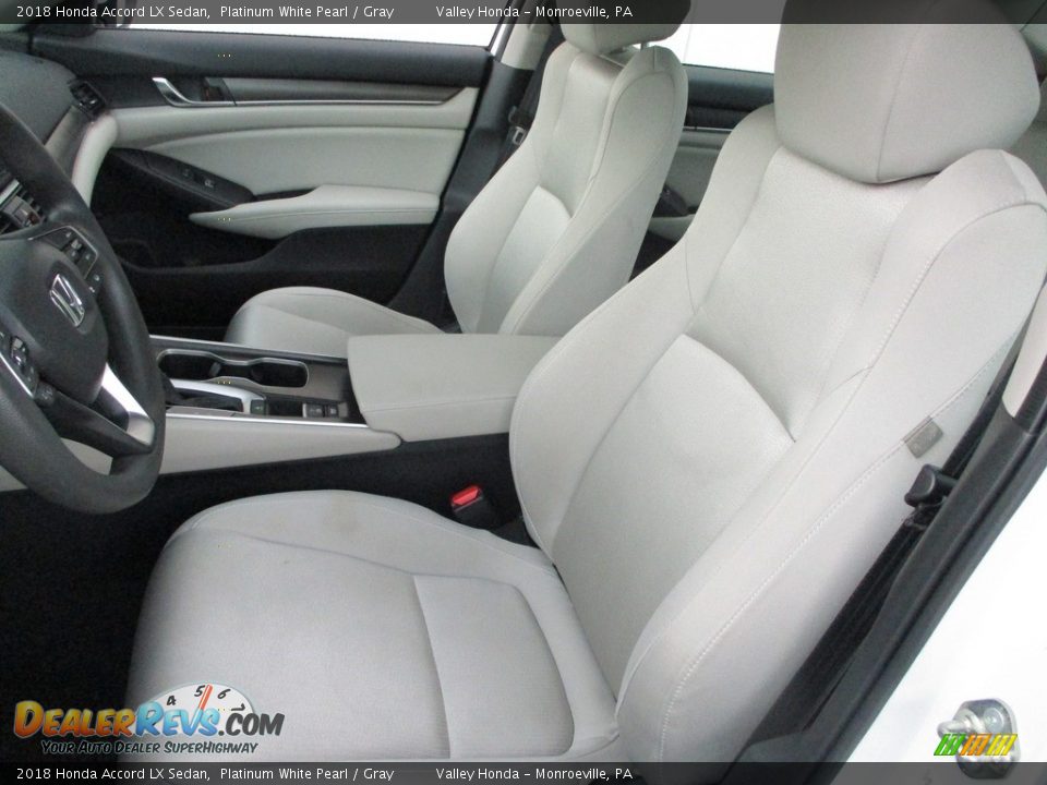 2018 Honda Accord LX Sedan Platinum White Pearl / Gray Photo #11