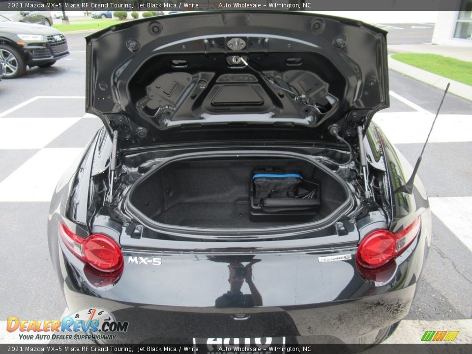 2021 Mazda MX-5 Miata RF Grand Touring Jet Black Mica / White Photo #6
