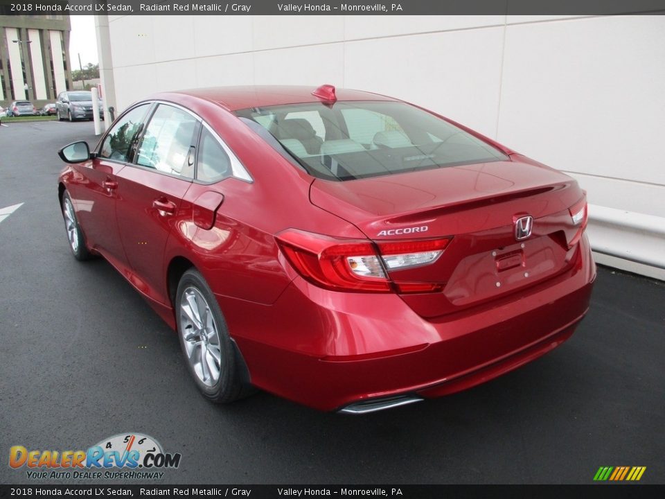 2018 Honda Accord LX Sedan Radiant Red Metallic / Gray Photo #3