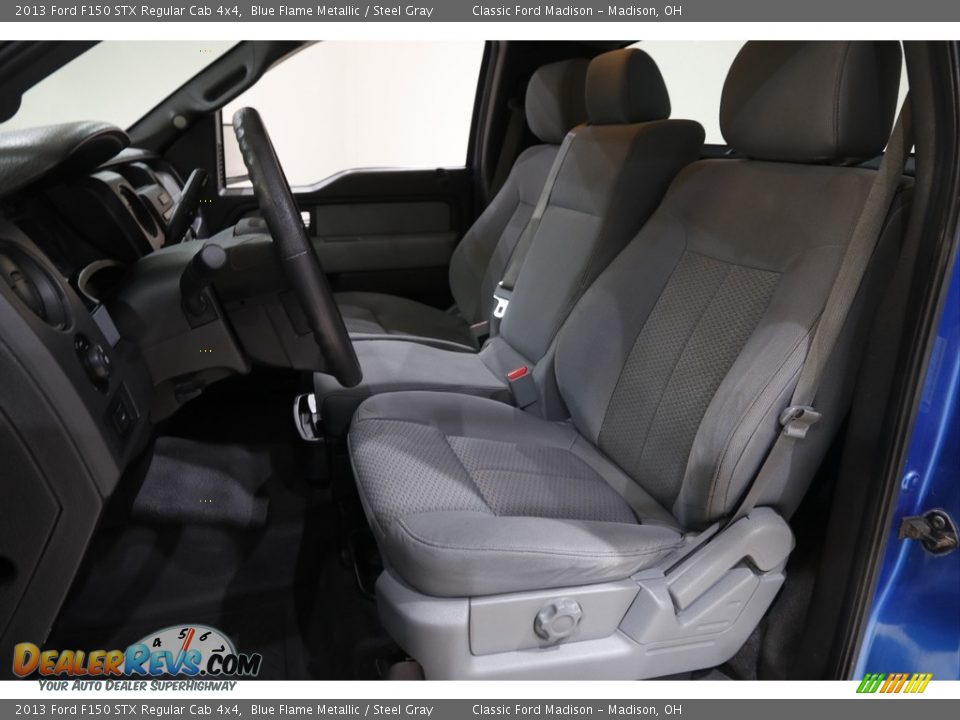 2013 Ford F150 STX Regular Cab 4x4 Blue Flame Metallic / Steel Gray Photo #5