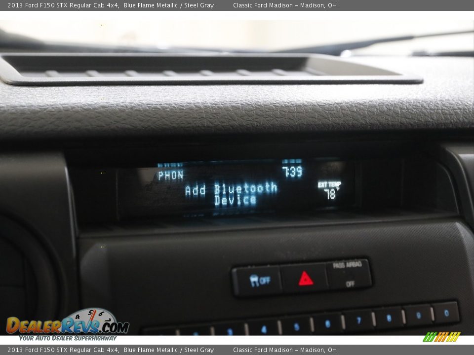 2013 Ford F150 STX Regular Cab 4x4 Blue Flame Metallic / Steel Gray Photo #10