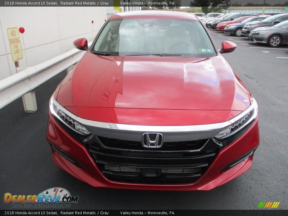 2018 Honda Accord LX Sedan Radiant Red Metallic / Gray Photo #8