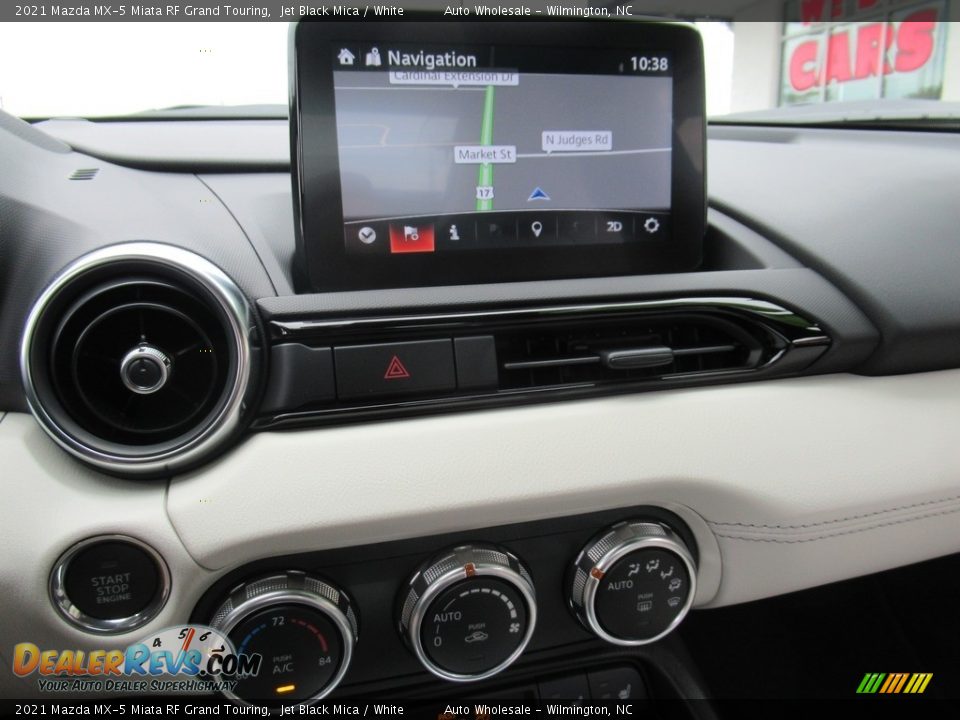 2021 Mazda MX-5 Miata RF Grand Touring Jet Black Mica / White Photo #17