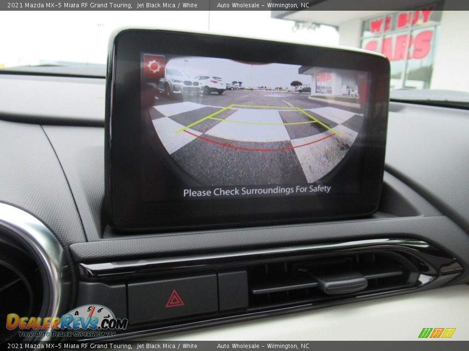 2021 Mazda MX-5 Miata RF Grand Touring Jet Black Mica / White Photo #18