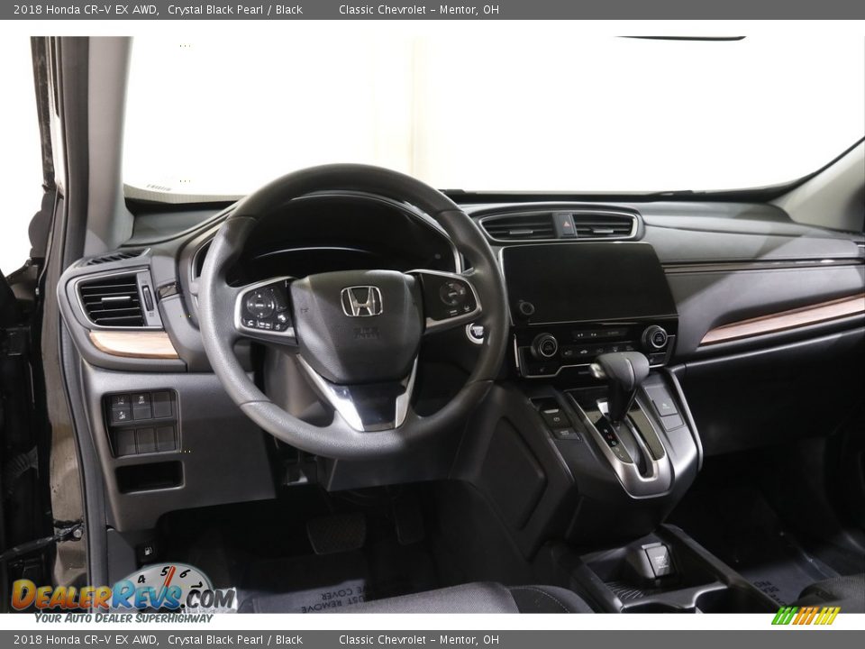 2018 Honda CR-V EX AWD Crystal Black Pearl / Black Photo #6