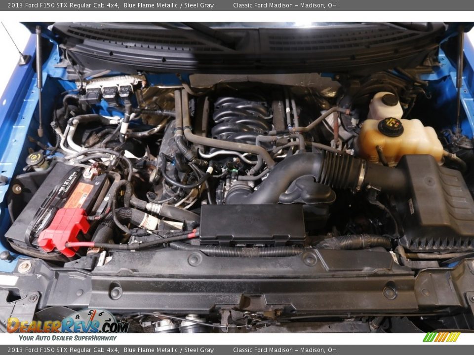2013 Ford F150 STX Regular Cab 4x4 Blue Flame Metallic / Steel Gray Photo #15