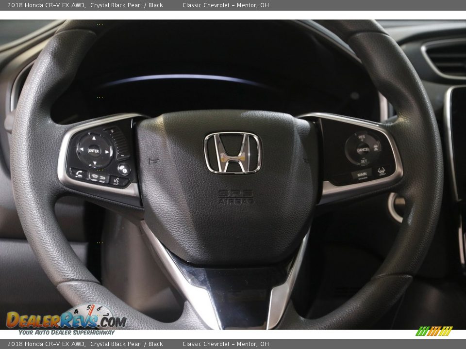 2018 Honda CR-V EX AWD Crystal Black Pearl / Black Photo #7