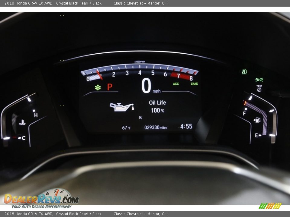 2018 Honda CR-V EX AWD Crystal Black Pearl / Black Photo #8