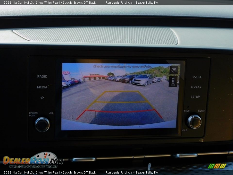 2022 Kia Carnival LX Snow White Pearl / Saddle Brown/Off Black Photo #17