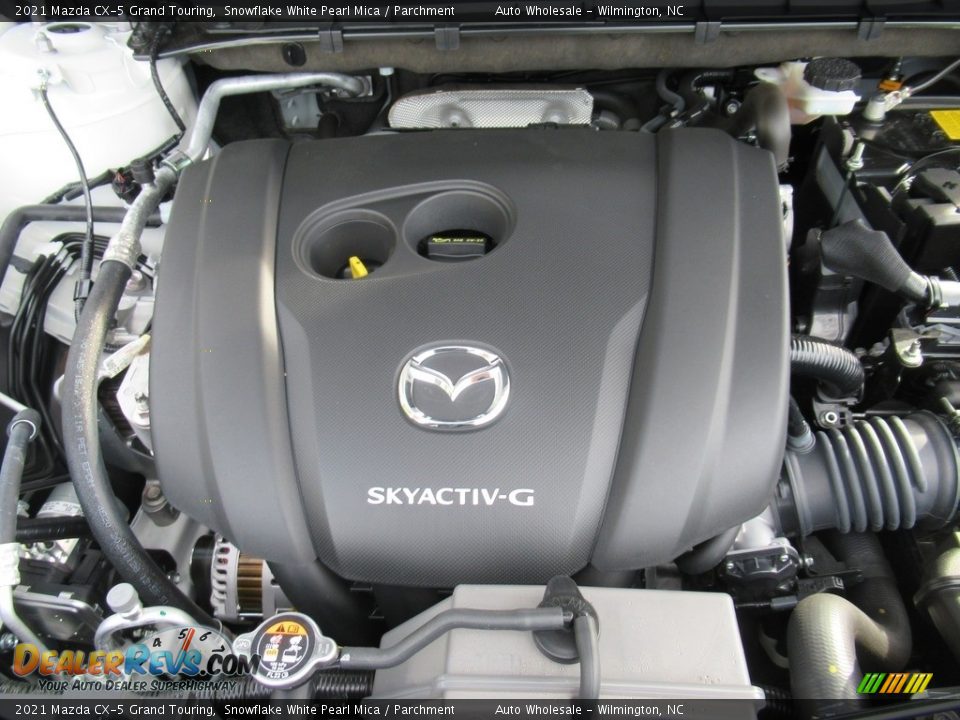 2021 Mazda CX-5 Grand Touring Snowflake White Pearl Mica / Parchment Photo #6