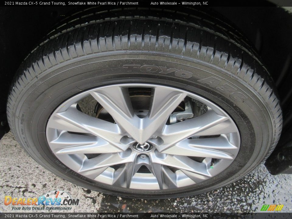 2021 Mazda CX-5 Grand Touring Snowflake White Pearl Mica / Parchment Photo #7