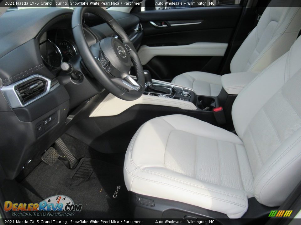 2021 Mazda CX-5 Grand Touring Snowflake White Pearl Mica / Parchment Photo #10