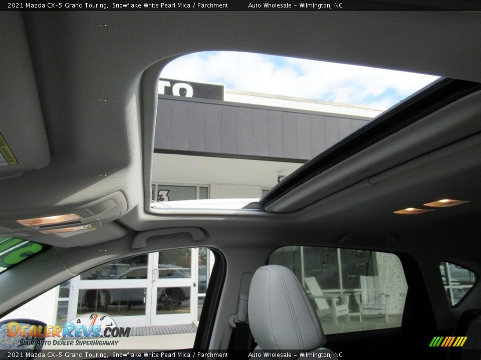 2021 Mazda CX-5 Grand Touring Snowflake White Pearl Mica / Parchment Photo #11