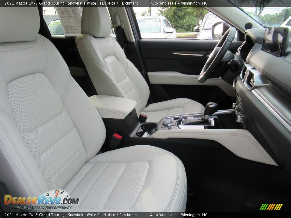2021 Mazda CX-5 Grand Touring Snowflake White Pearl Mica / Parchment Photo #13