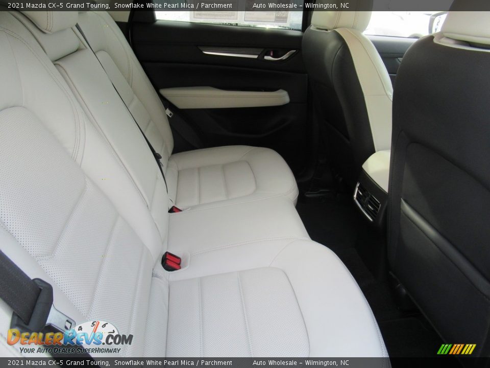 2021 Mazda CX-5 Grand Touring Snowflake White Pearl Mica / Parchment Photo #14