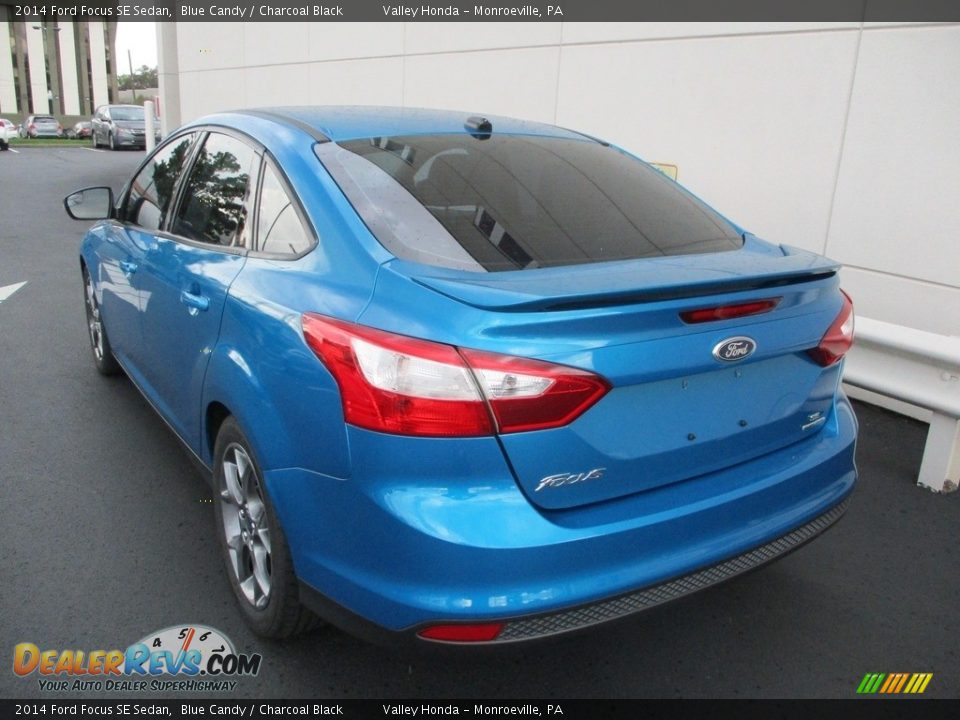 2014 Ford Focus SE Sedan Blue Candy / Charcoal Black Photo #3