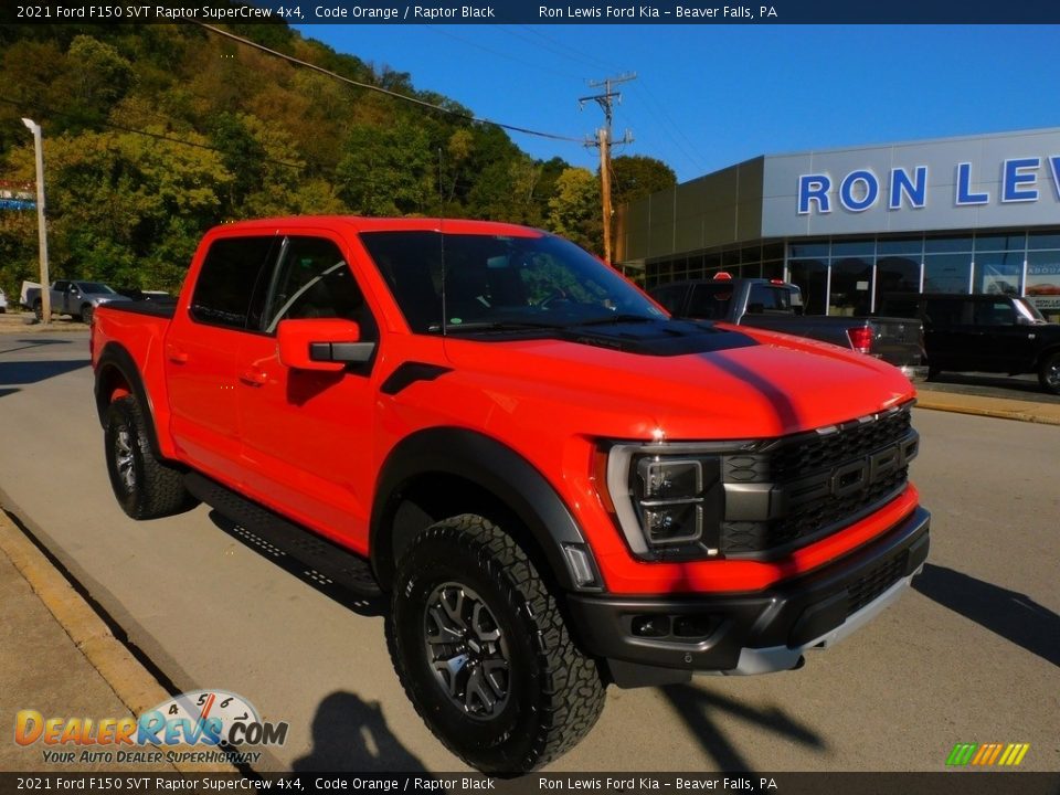 2021 Ford F150 SVT Raptor SuperCrew 4x4 Code Orange / Raptor Black Photo #9