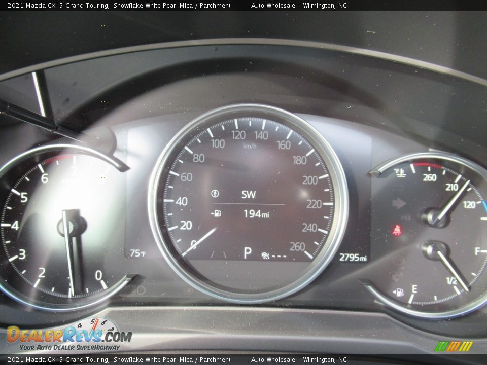 2021 Mazda CX-5 Grand Touring Snowflake White Pearl Mica / Parchment Photo #16