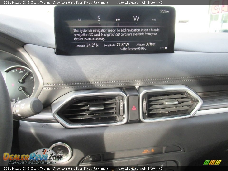 2021 Mazda CX-5 Grand Touring Snowflake White Pearl Mica / Parchment Photo #17