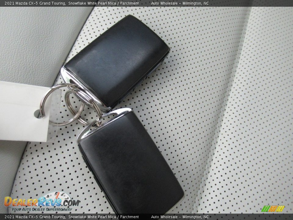 2021 Mazda CX-5 Grand Touring Snowflake White Pearl Mica / Parchment Photo #20