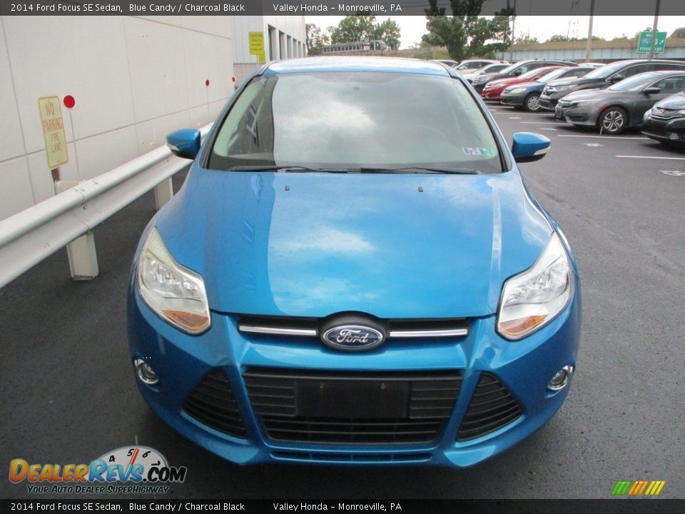 2014 Ford Focus SE Sedan Blue Candy / Charcoal Black Photo #9