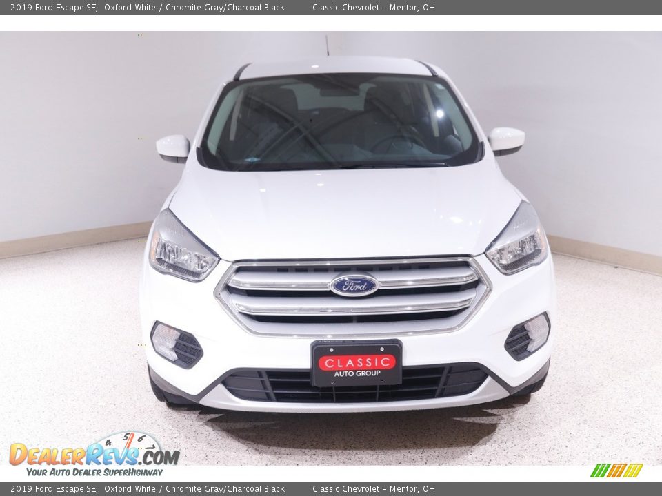 2019 Ford Escape SE Oxford White / Chromite Gray/Charcoal Black Photo #2