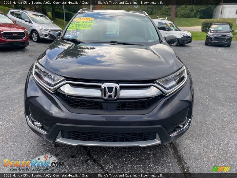 2018 Honda CR-V Touring AWD Gunmetal Metallic / Gray Photo #3