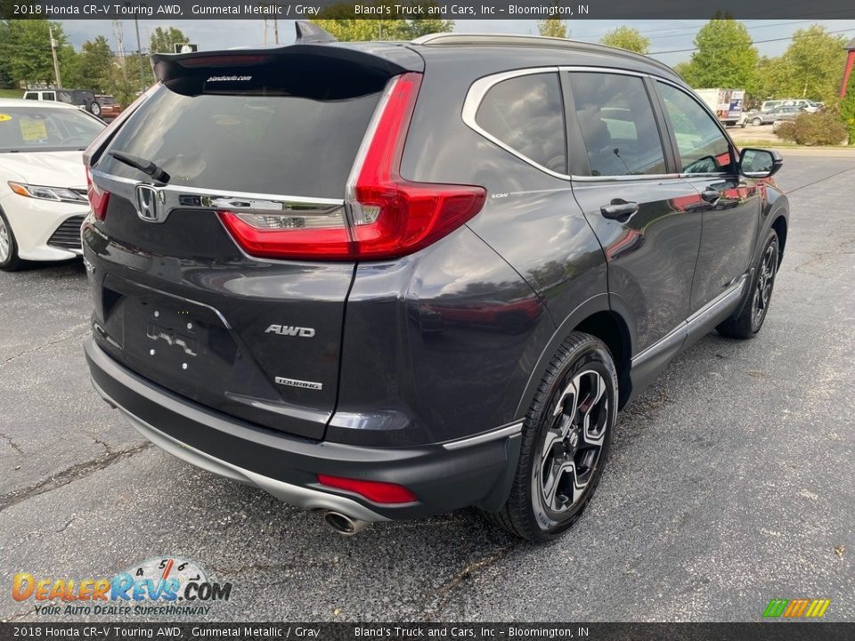 2018 Honda CR-V Touring AWD Gunmetal Metallic / Gray Photo #6