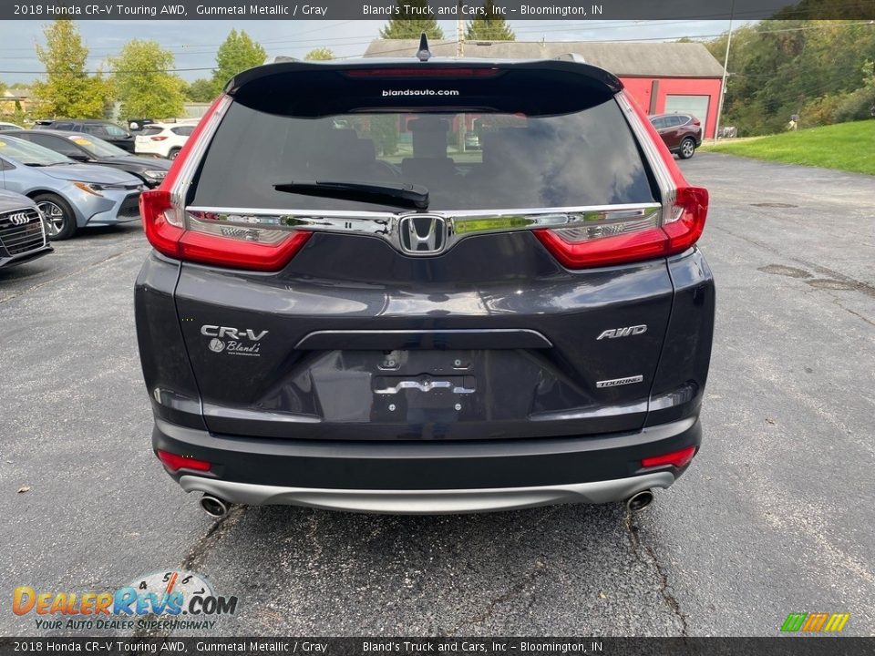 2018 Honda CR-V Touring AWD Gunmetal Metallic / Gray Photo #7