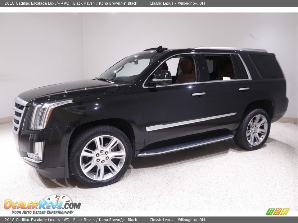 2018 Cadillac Escalade Luxury 4WD Black Raven / Kona Brown/Jet Black Photo #3