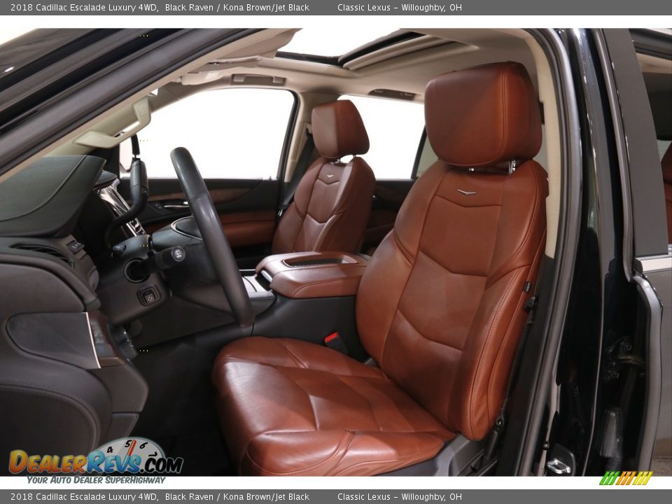 2018 Cadillac Escalade Luxury 4WD Black Raven / Kona Brown/Jet Black Photo #5
