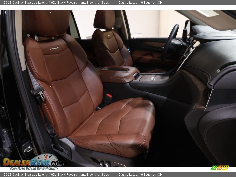 2018 Cadillac Escalade Luxury 4WD Black Raven / Kona Brown/Jet Black Photo #18