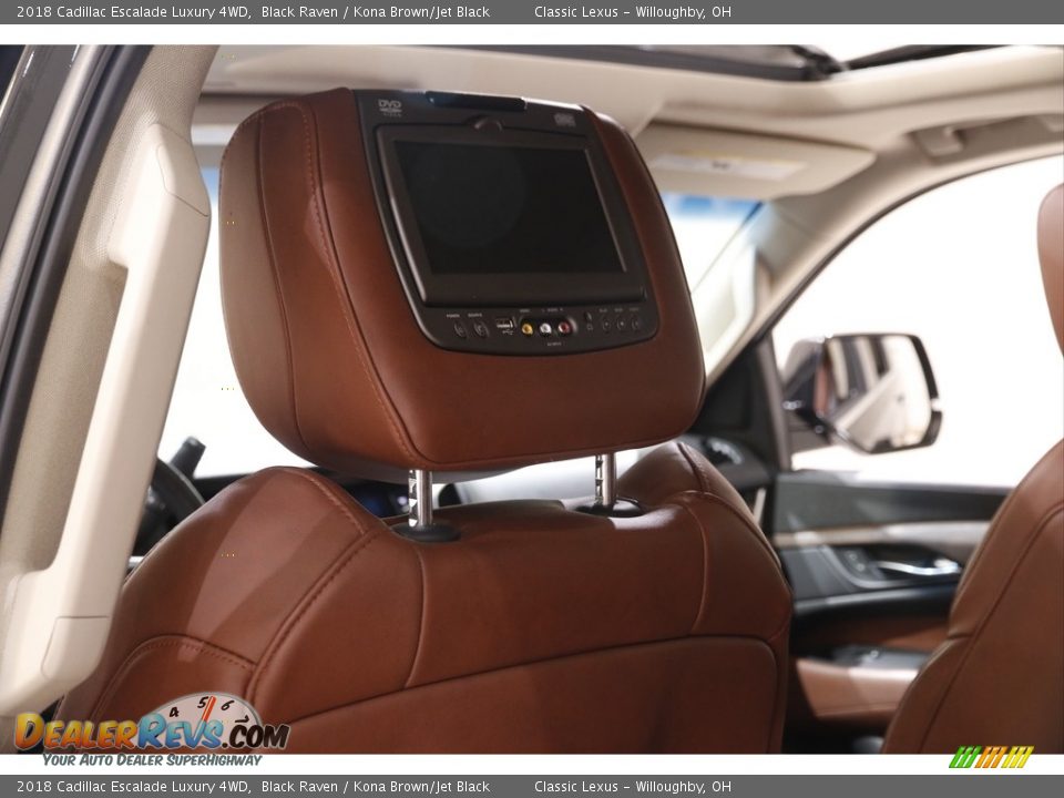 2018 Cadillac Escalade Luxury 4WD Black Raven / Kona Brown/Jet Black Photo #22