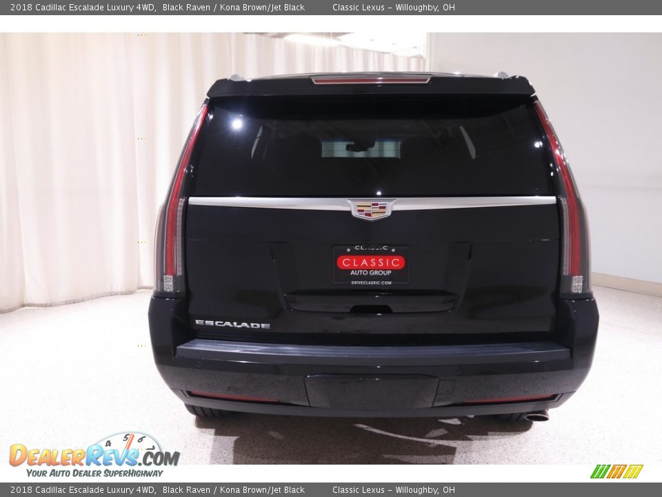 2018 Cadillac Escalade Luxury 4WD Black Raven / Kona Brown/Jet Black Photo #24