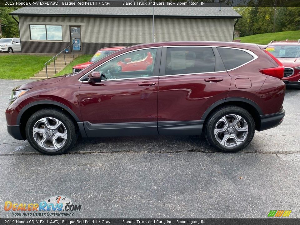 2019 Honda CR-V EX-L AWD Basque Red Pearl II / Gray Photo #1