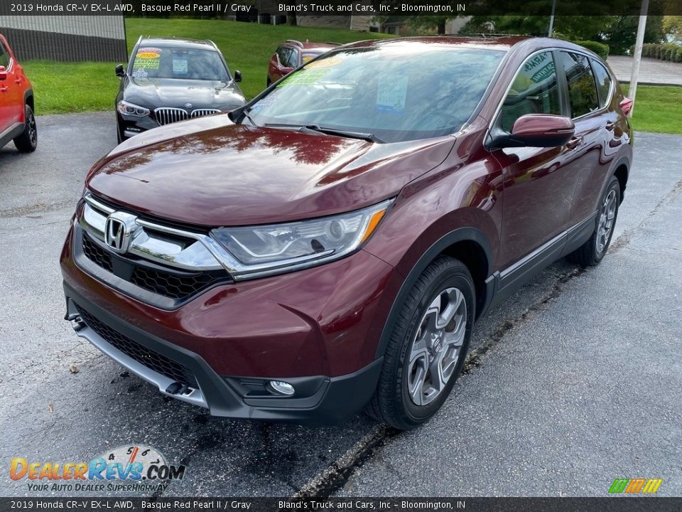 2019 Honda CR-V EX-L AWD Basque Red Pearl II / Gray Photo #2