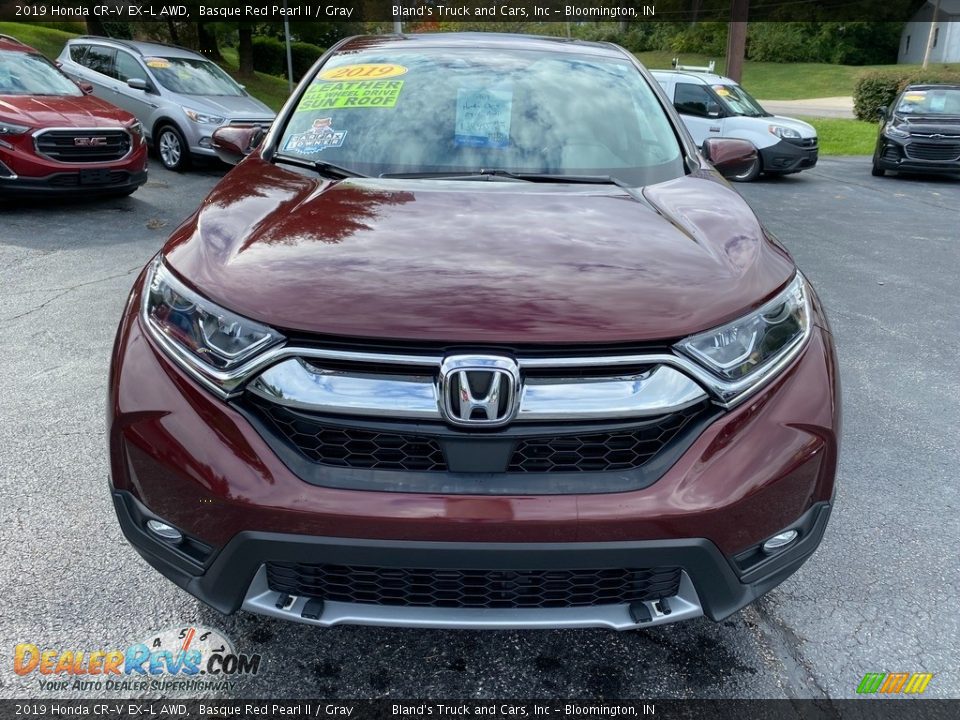 2019 Honda CR-V EX-L AWD Basque Red Pearl II / Gray Photo #3