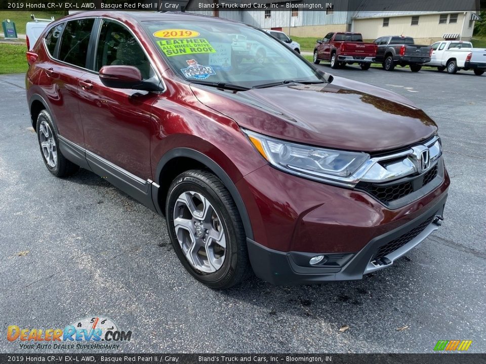 2019 Honda CR-V EX-L AWD Basque Red Pearl II / Gray Photo #4