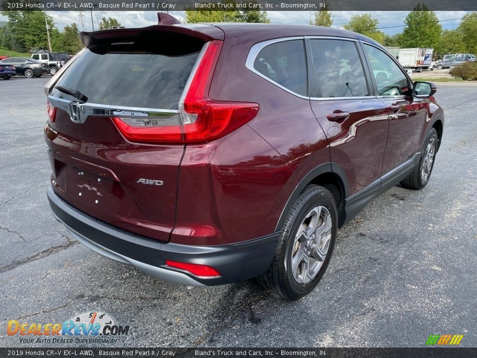 2019 Honda CR-V EX-L AWD Basque Red Pearl II / Gray Photo #6