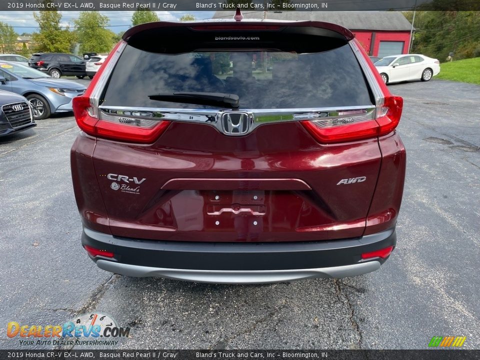 2019 Honda CR-V EX-L AWD Basque Red Pearl II / Gray Photo #7