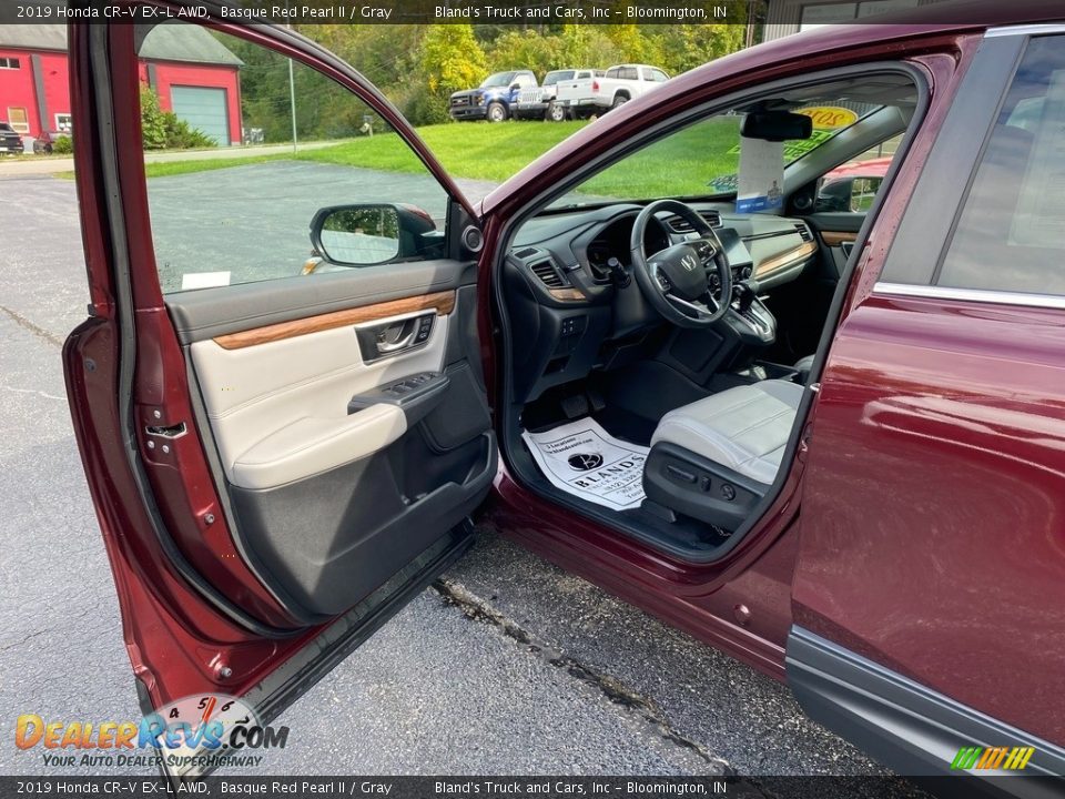 2019 Honda CR-V EX-L AWD Basque Red Pearl II / Gray Photo #12