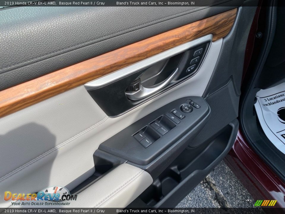 2019 Honda CR-V EX-L AWD Basque Red Pearl II / Gray Photo #13