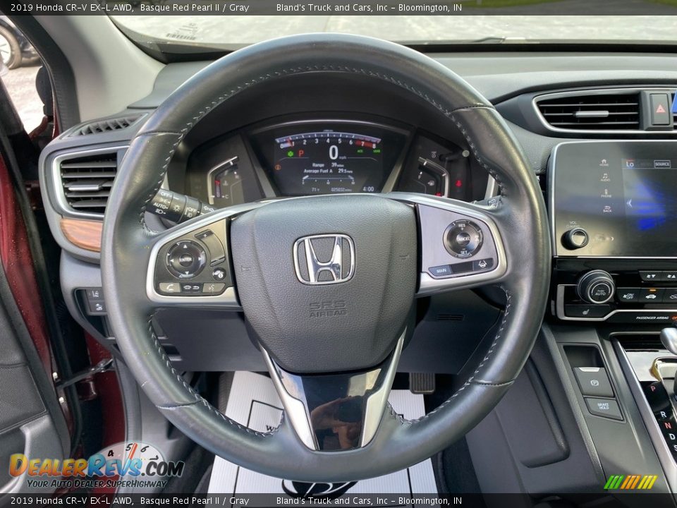 2019 Honda CR-V EX-L AWD Basque Red Pearl II / Gray Photo #17