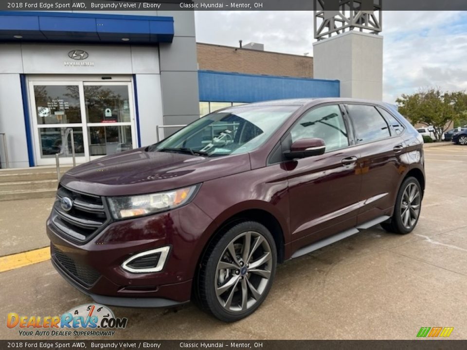 2018 Ford Edge Sport AWD Burgundy Velvet / Ebony Photo #1