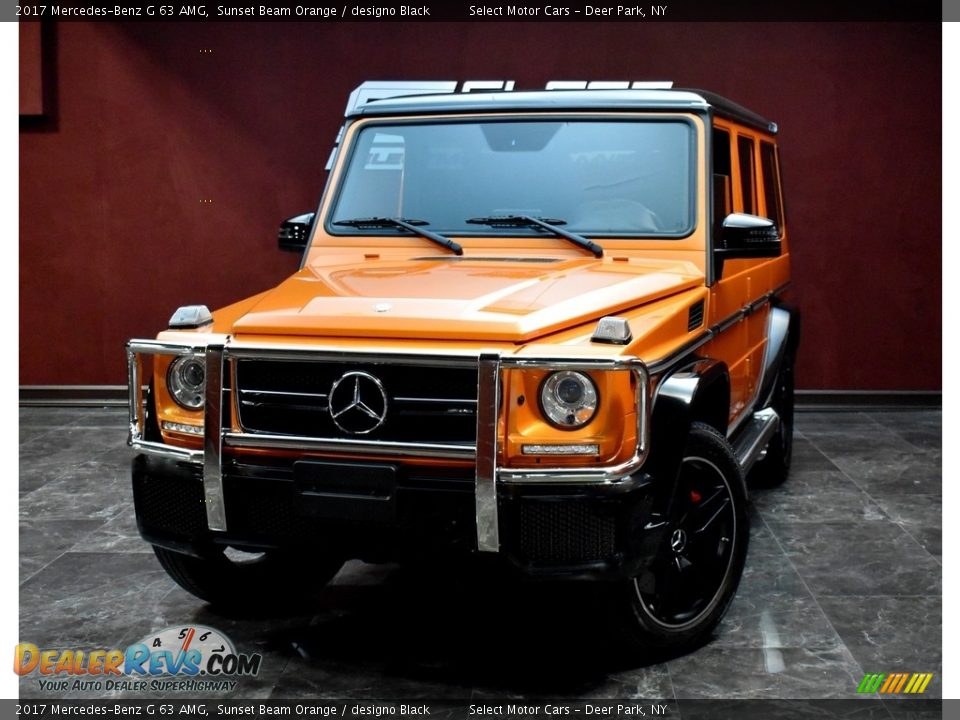 2017 Mercedes-Benz G 63 AMG Sunset Beam Orange / designo Black Photo #1