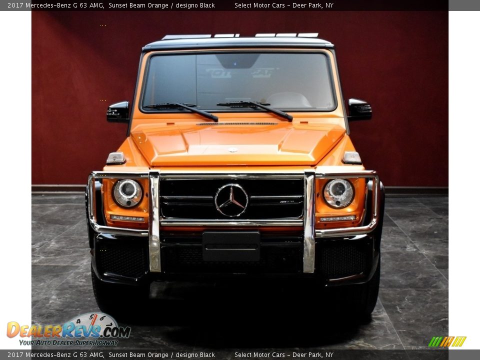 2017 Mercedes-Benz G 63 AMG Sunset Beam Orange / designo Black Photo #2