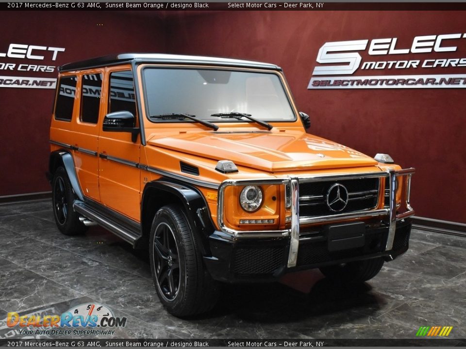 2017 Mercedes-Benz G 63 AMG Sunset Beam Orange / designo Black Photo #3